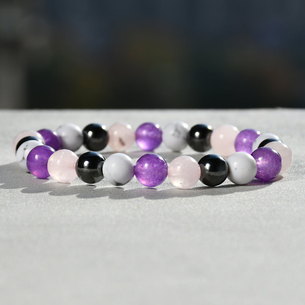 Casual Handmade Solid Color Artificial Gemstones Natural Stone Beaded Handmade Bracelets