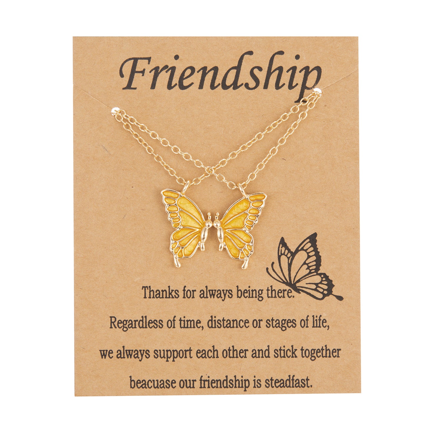 Sweet Simple Style Butterfly Alloy Plating Women's Pendant Necklace