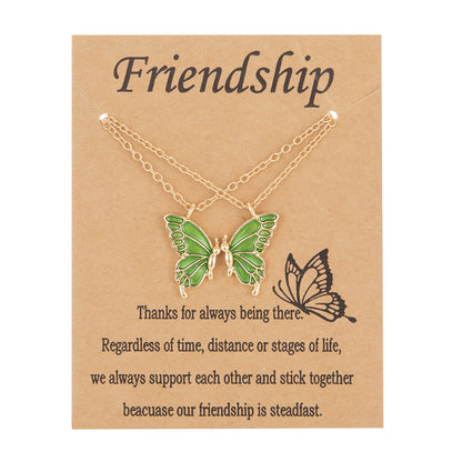 Sweet Simple Style Butterfly Alloy Plating Women's Pendant Necklace