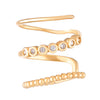 1 Piece Simple Style Geometric Plating Inlay Copper Zircon Ear Cuffs