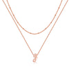 Simple Style Letter Copper Plating 14k Gold Plated Double Layer Necklaces