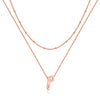 Simple Style Letter Copper Plating 14k Gold Plated Double Layer Necklaces