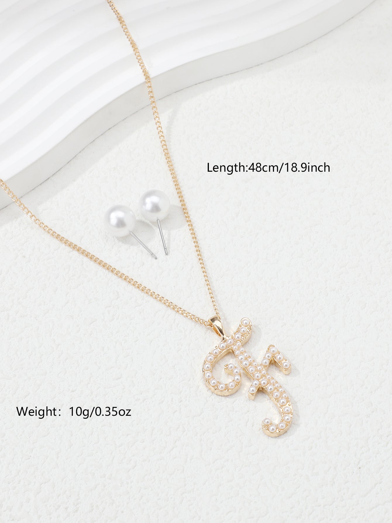 Simple Style Letter Heart Shape Snowflake Copper Plating Inlay Artificial Pearls Gold Plated Jewelry Set