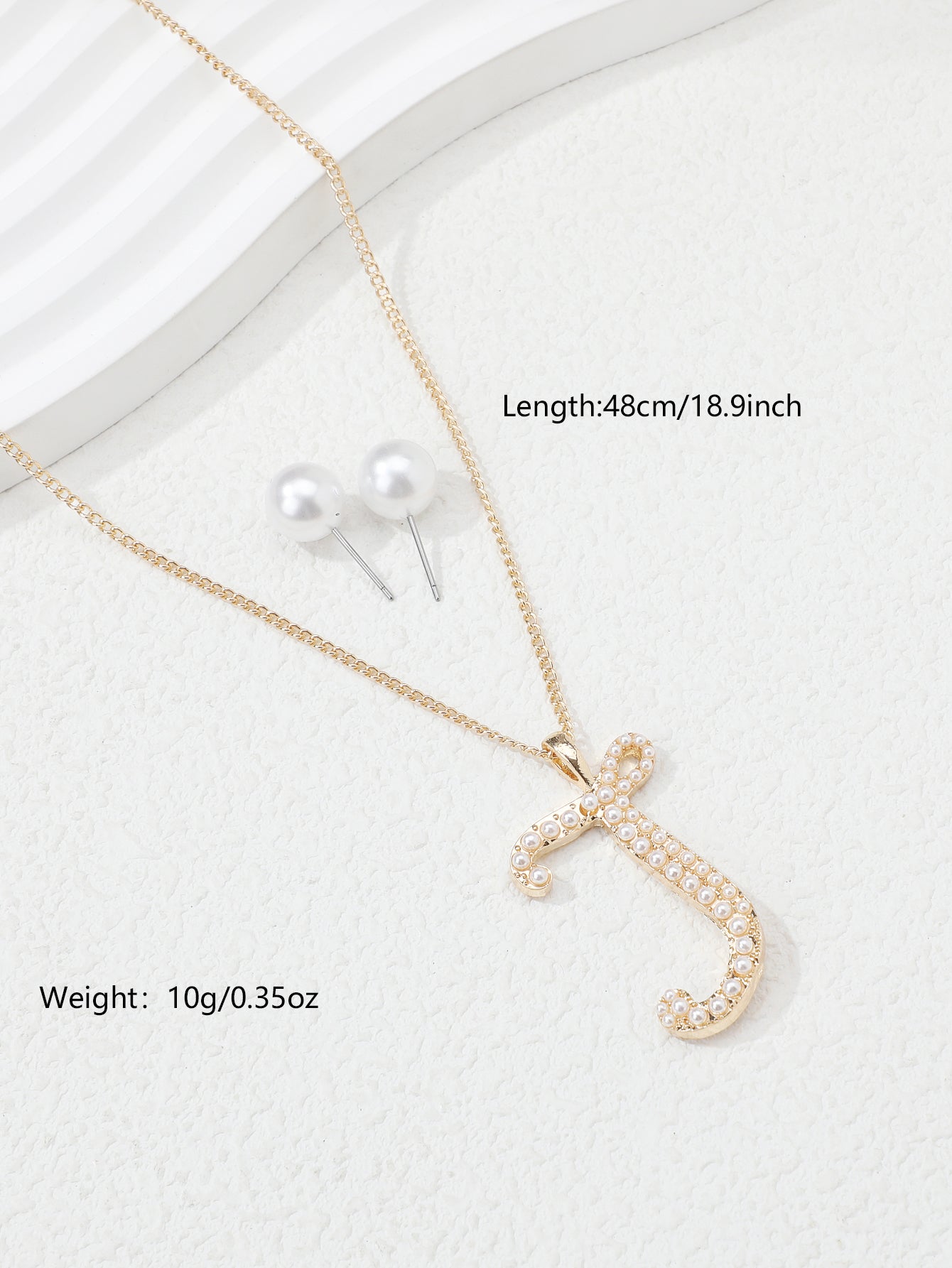 Simple Style Letter Heart Shape Snowflake Copper Plating Inlay Artificial Pearls Gold Plated Jewelry Set