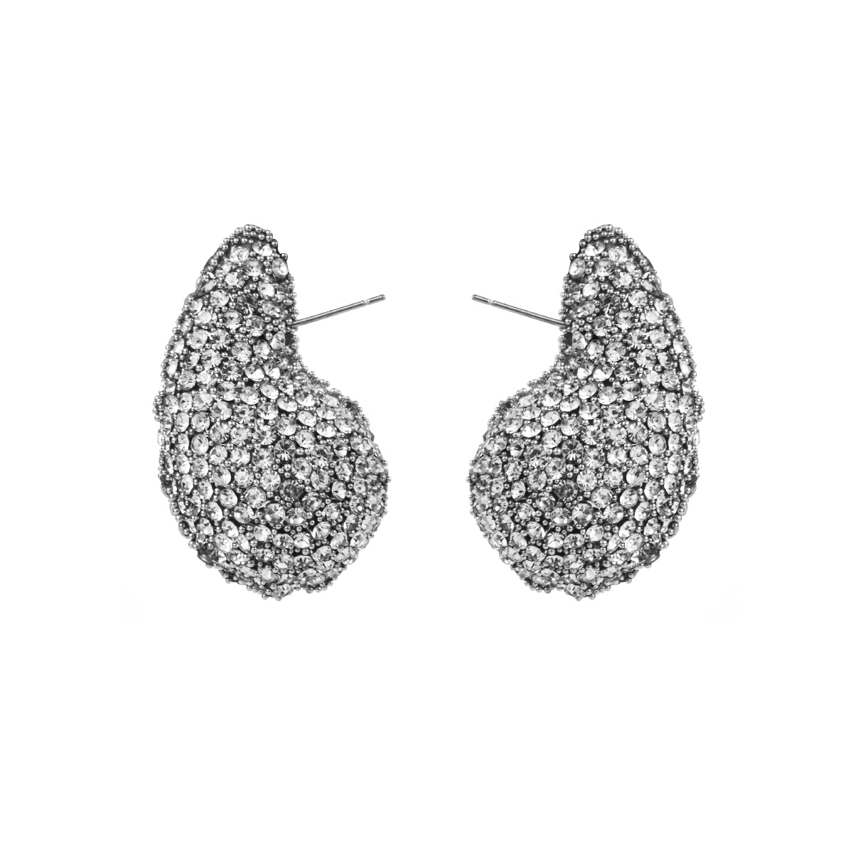 1 Pair Casual Geometric Alloy Rhinestones Ear Studs