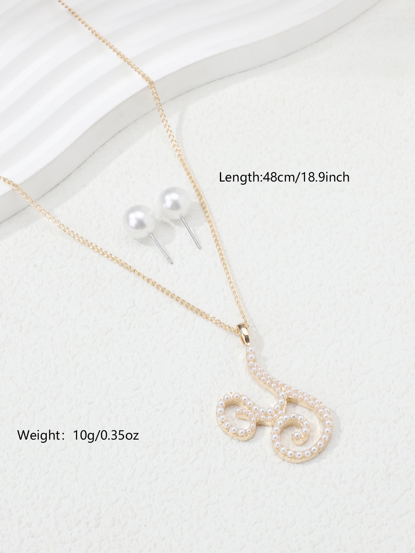 Simple Style Letter Heart Shape Snowflake Copper Plating Inlay Artificial Pearls Gold Plated Jewelry Set