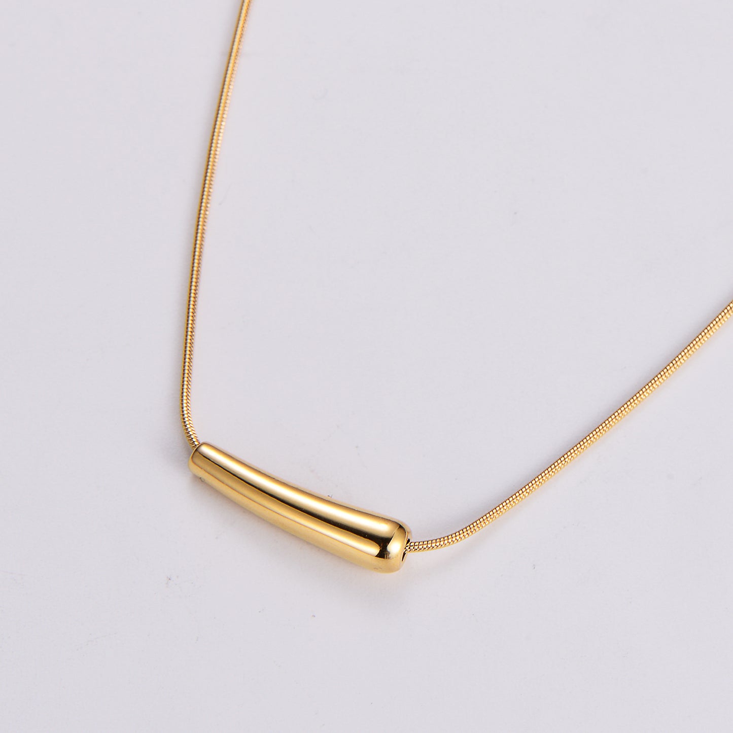 Simple Style Geometric Stainless Steel 18k Gold Plated Pendant Necklace