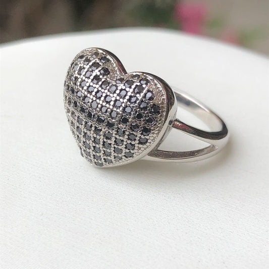 Vintage Style Heart Shape Copper Plating Rings