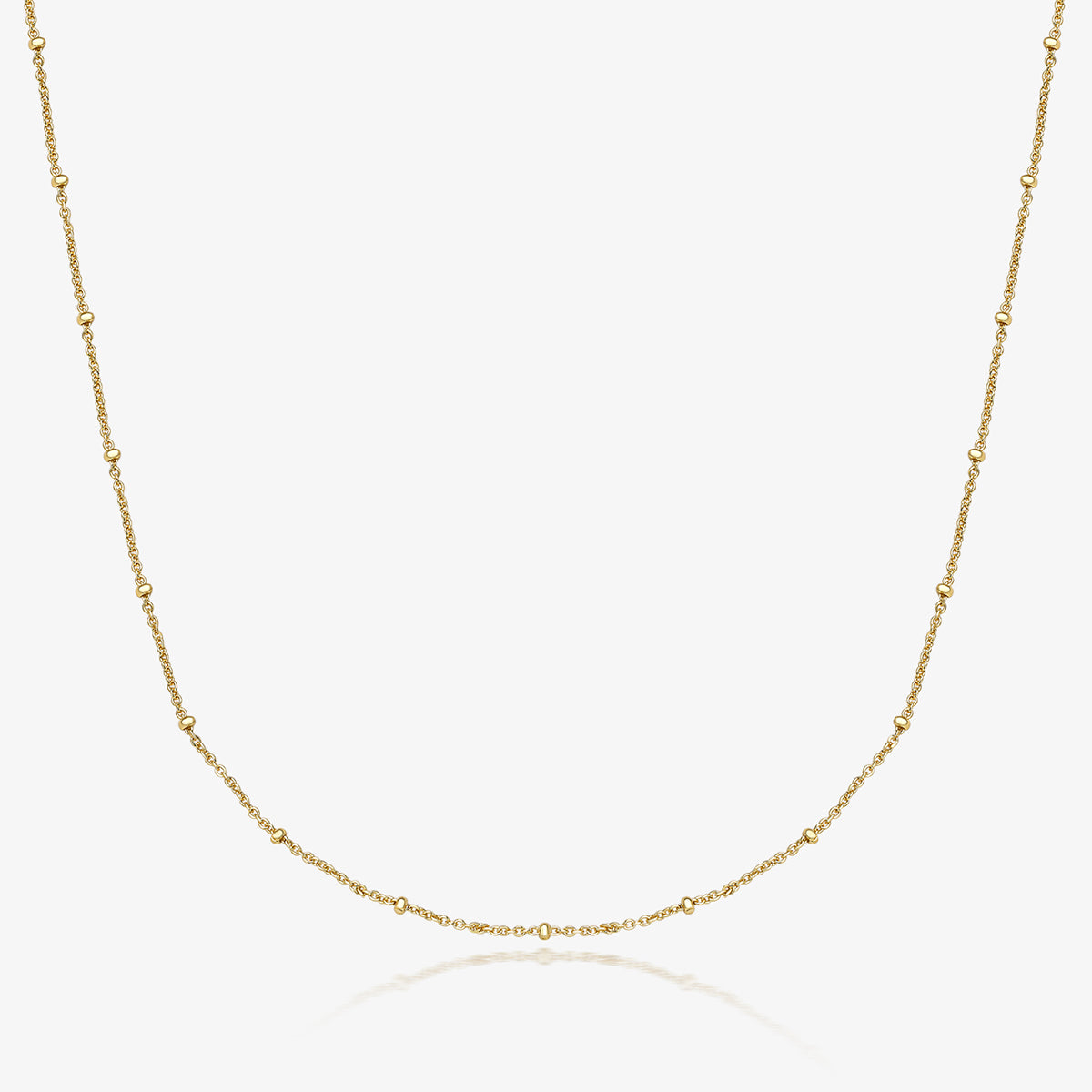 Ig Style Vintage Style Simple Style Solid Color Sterling Silver Beaded Plating 18k Gold Plated White Gold Plated Necklace