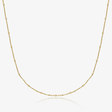 Ig Style Vintage Style Simple Style Solid Color Sterling Silver Beaded Plating 18k Gold Plated White Gold Plated Necklace