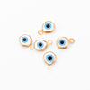 A Pack Of 30 Simple Style Devil'S Eye Stainless Steel Enamel Pendant Jewelry Accessories