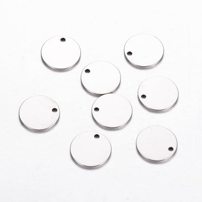 50 PCS/Package Stainless Steel Plating Pendant