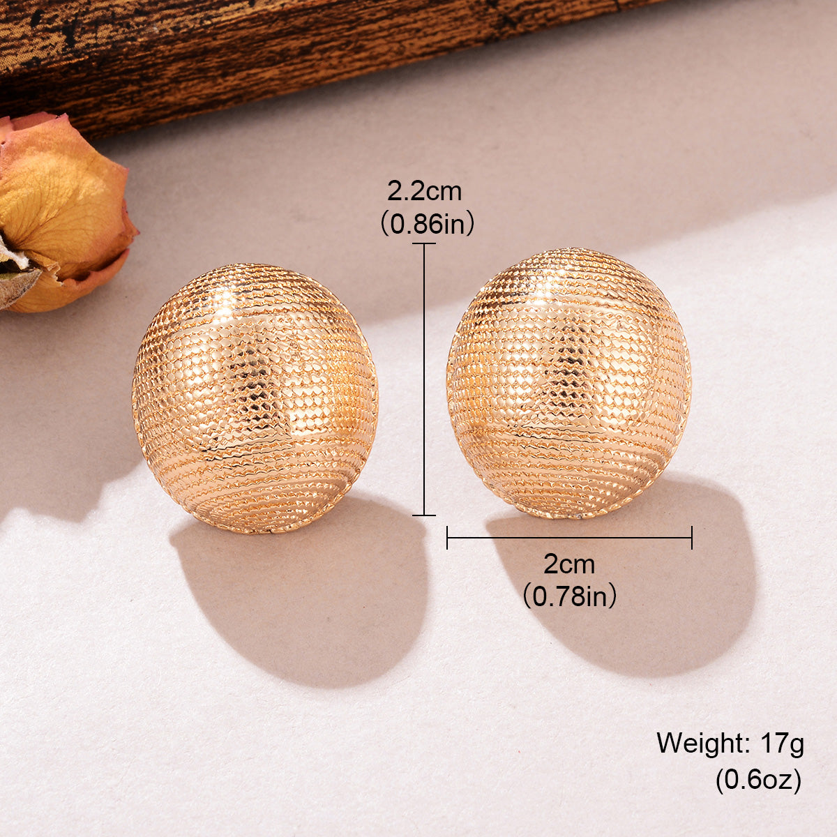 1 Pair Simple Style Geometric Copper Ear Studs