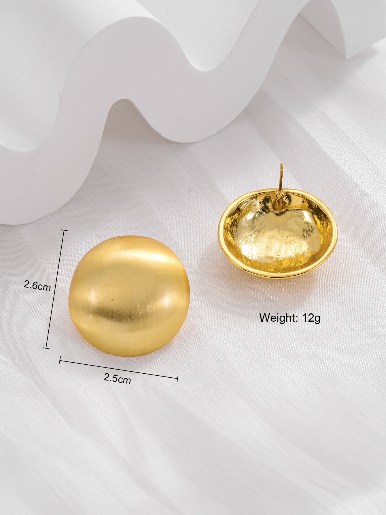 1 Pair Simple Style Geometric Copper Ear Studs