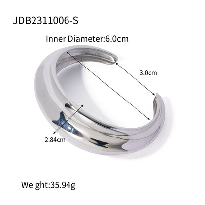 Ig Style Geometric Stainless Steel Bangle