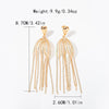 1 Pair Elegant Sweet Fish Tail Plating Inlay Stainless Steel Zircon Drop Earrings