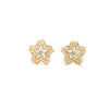 1 Pair Ig Style Star Plating Inlay Copper Ear Studs