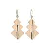 1 Pair IG Style Geometric Plating Inlay Copper Drop Earrings