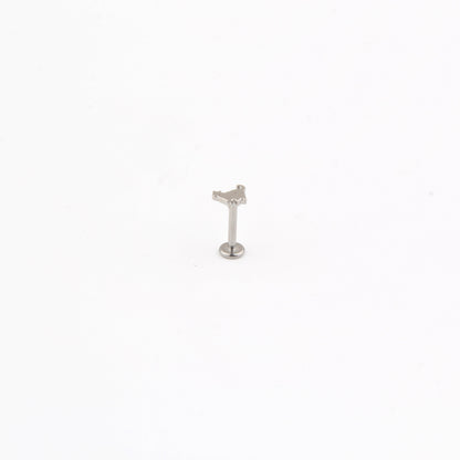 Simple Style Animal Cat Titanium Steel Lip Stud In Bulk