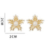 1 Pair Ig Style Star Plating Copper Ear Studs