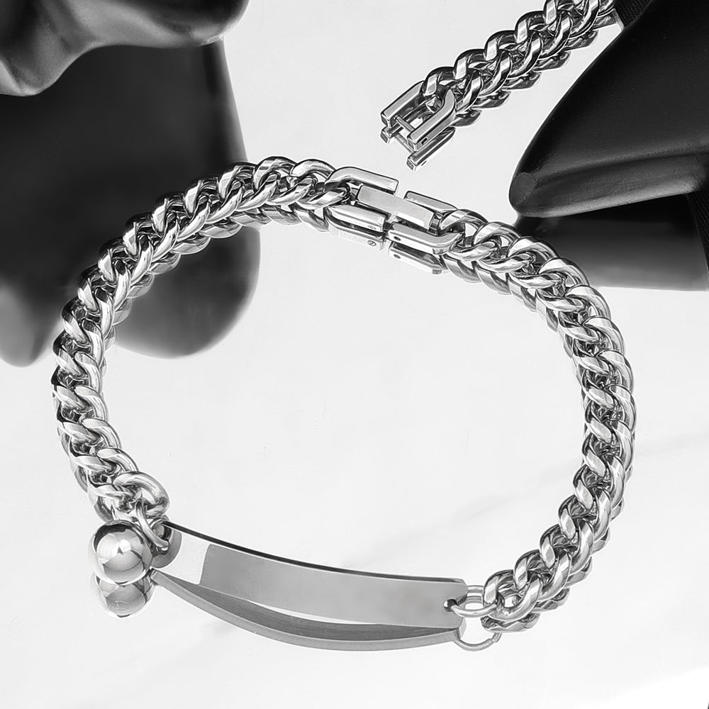 Simple Style Geometric Stainless Steel Bracelets