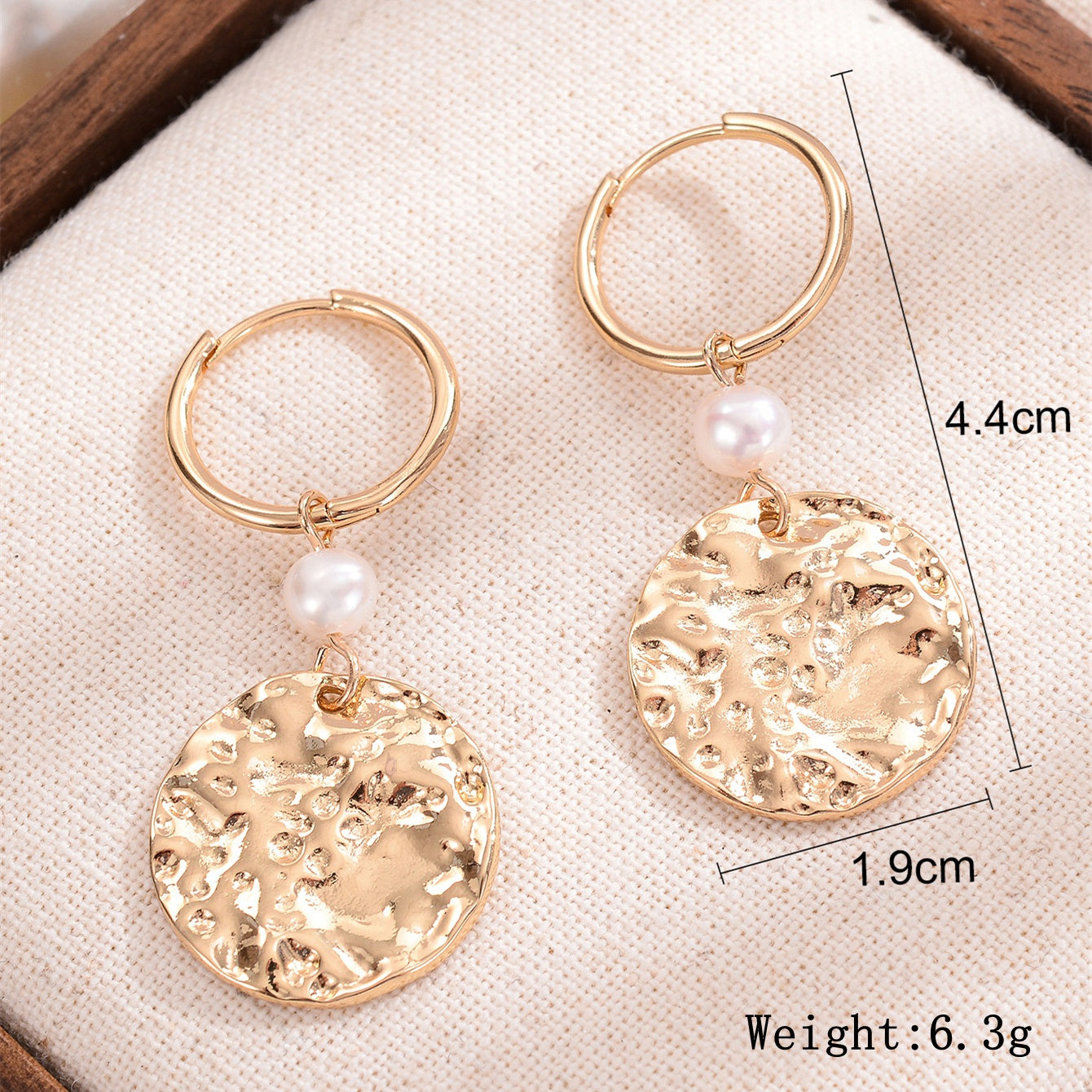 1 Pair Casual Vacation Irregular Plating Copper Drop Earrings