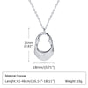 Ig Style Simple Style Solid Color Copper Plating Hollow Out White Gold Plated Pendant Necklace