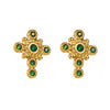 1 Pair Vintage Style Modern Style Simple Style Cross Inlay Stainless Steel Rhinestones Ear Studs