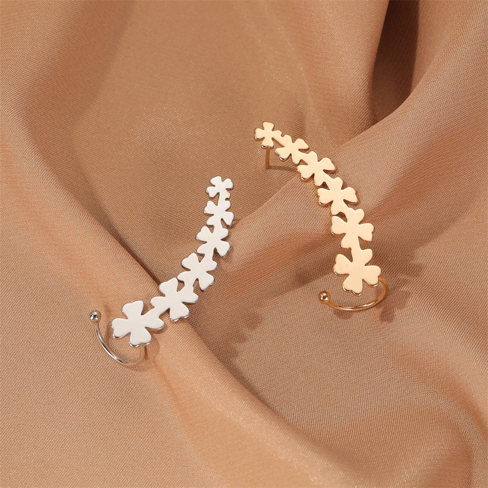 New Earrings Simple Star Love Ear Hangings Non-mainstream Single Ear Jewelry Wholesale Gooddiy