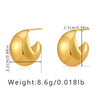 1 Pair Simple Style Geometric Plating Copper Ear Studs