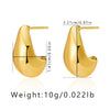 1 Pair Simple Style Geometric Plating Copper Ear Studs