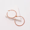 1 Pair Exaggerated Simple Style C Shape Plating Copper Ear Studs