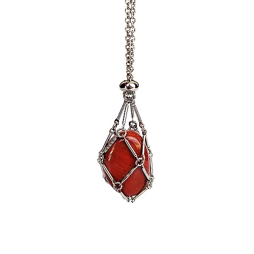 Ethnic Style Geometric Stainless Steel Natural Stone Pendant Necklace In Bulk