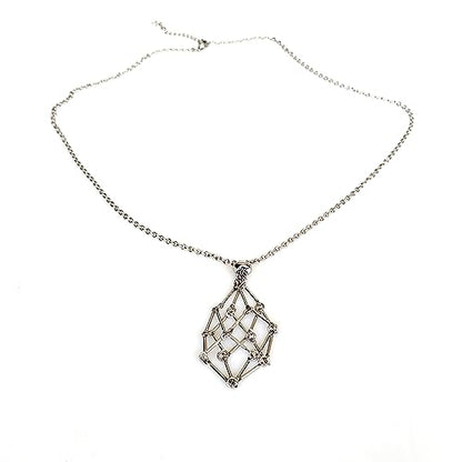 Ethnic Style Geometric Stainless Steel Natural Stone Pendant Necklace In Bulk