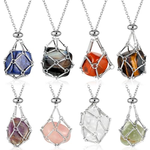 Ethnic Style Geometric Stainless Steel Natural Stone Pendant Necklace In Bulk