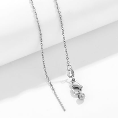 Stainless Steel Elegant Geometric Solid Color Plating Necklace