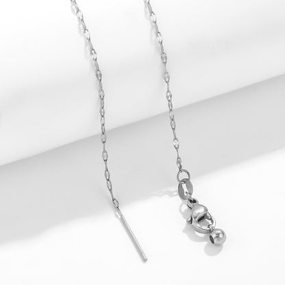 Stainless Steel Elegant Geometric Solid Color Plating Necklace