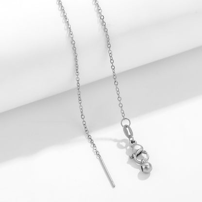 Stainless Steel Elegant Geometric Solid Color Plating Necklace