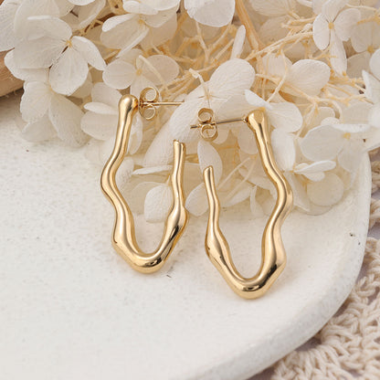 1 Pair IG Style Geometric Plating Stainless Steel Earrings