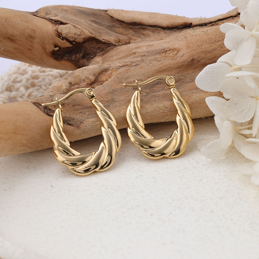 1 Pair IG Style Geometric Plating Stainless Steel Earrings