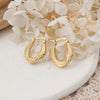 1 Pair Ig Style Solid Color Plating Stainless Steel Earrings