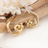 1 Pair IG Style U Shape Plating Stainless Steel Hoop Earrings Ear Studs