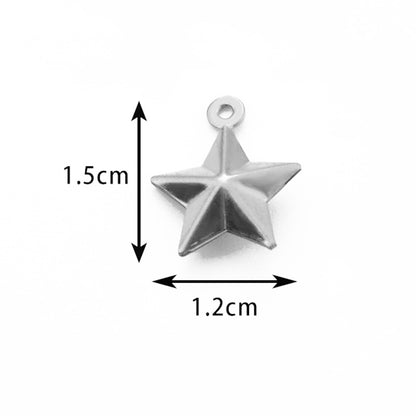 50 Pcs/Package Casual Beach Starfish Hippocampus Elephant Stainless Steel Plating Pendant Jewelry Accessories