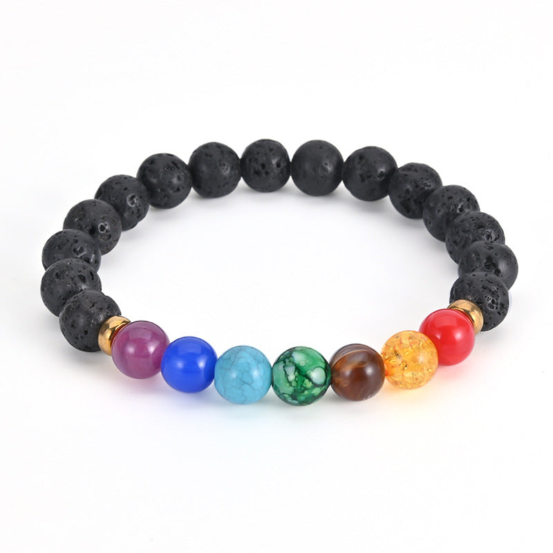 Simple Style Round Arylic Beaded Plating Unisex Bracelets