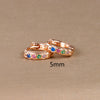 1 Pair Simple Style Geometric Plating Inlay Copper Rhinestones Earrings