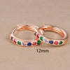 1 Pair Simple Style Geometric Plating Inlay Copper Rhinestones Earrings