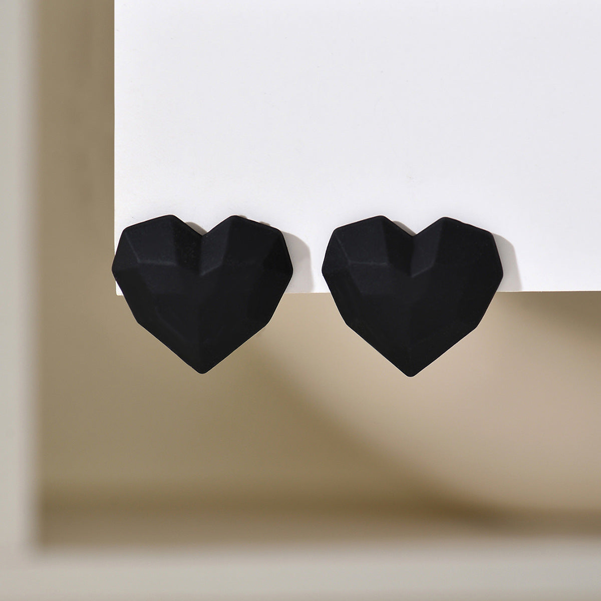 1 Pair Ig Style Heart Shape Plating Arylic Ear Studs