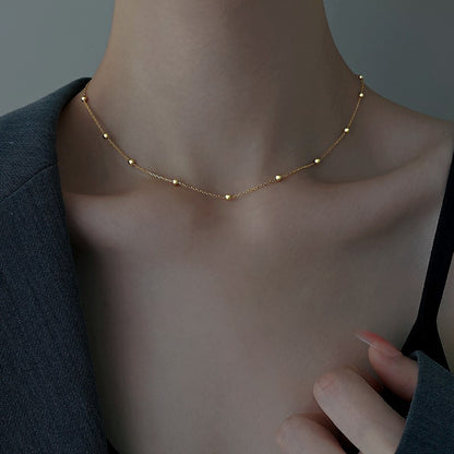 Simple Style Geometric Titanium Steel Plating Necklace