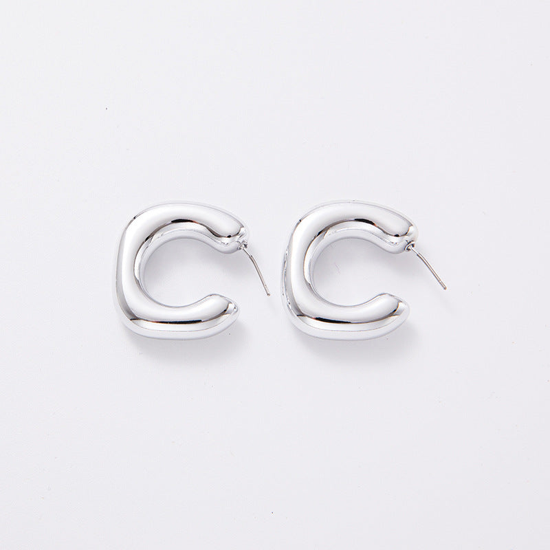 1 Pair Simple Style Geometric Plating Arylic Earrings