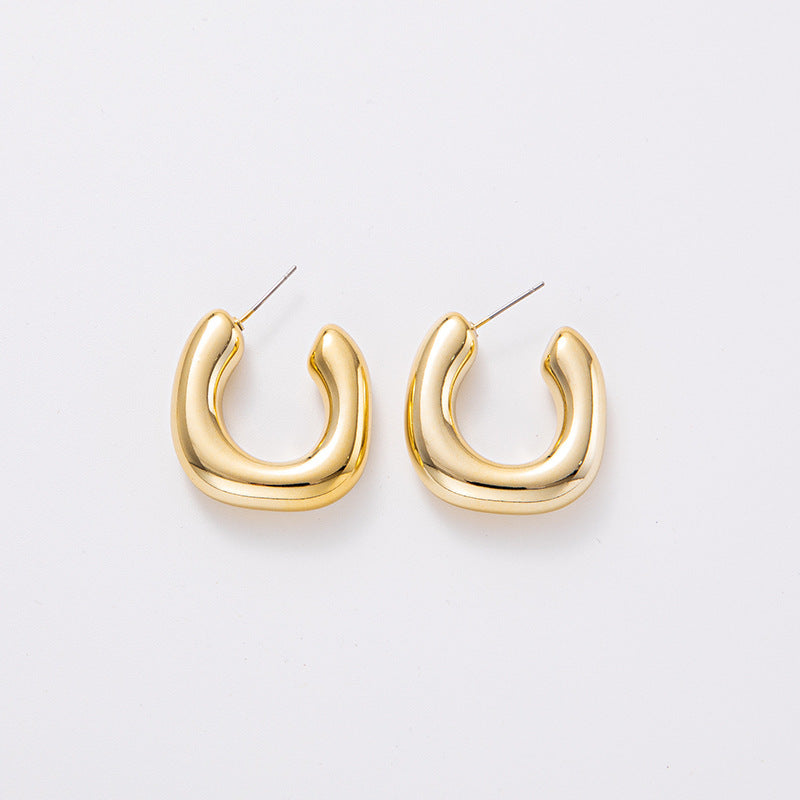 1 Pair Simple Style Geometric Plating Arylic Earrings